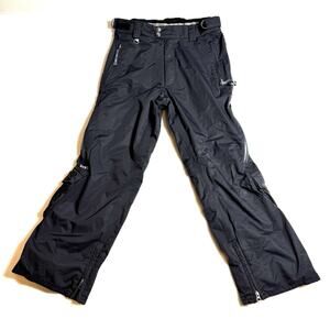 Women's Betty Rides Black Solid Snowboard Ski Lab Series Pants M Zip Pockets